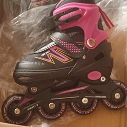 Kids Inline Skates Size 12 Through 2 Adjustable