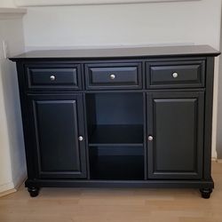 Transitional Black Buffet/Credenza/Bar/TV Stand