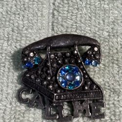 Vintage Telephone Pin “call Me”