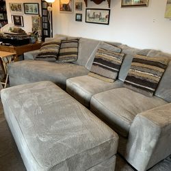 Michael Nicholas Oracle Down Cuddler Sofa  W/ Ottoman