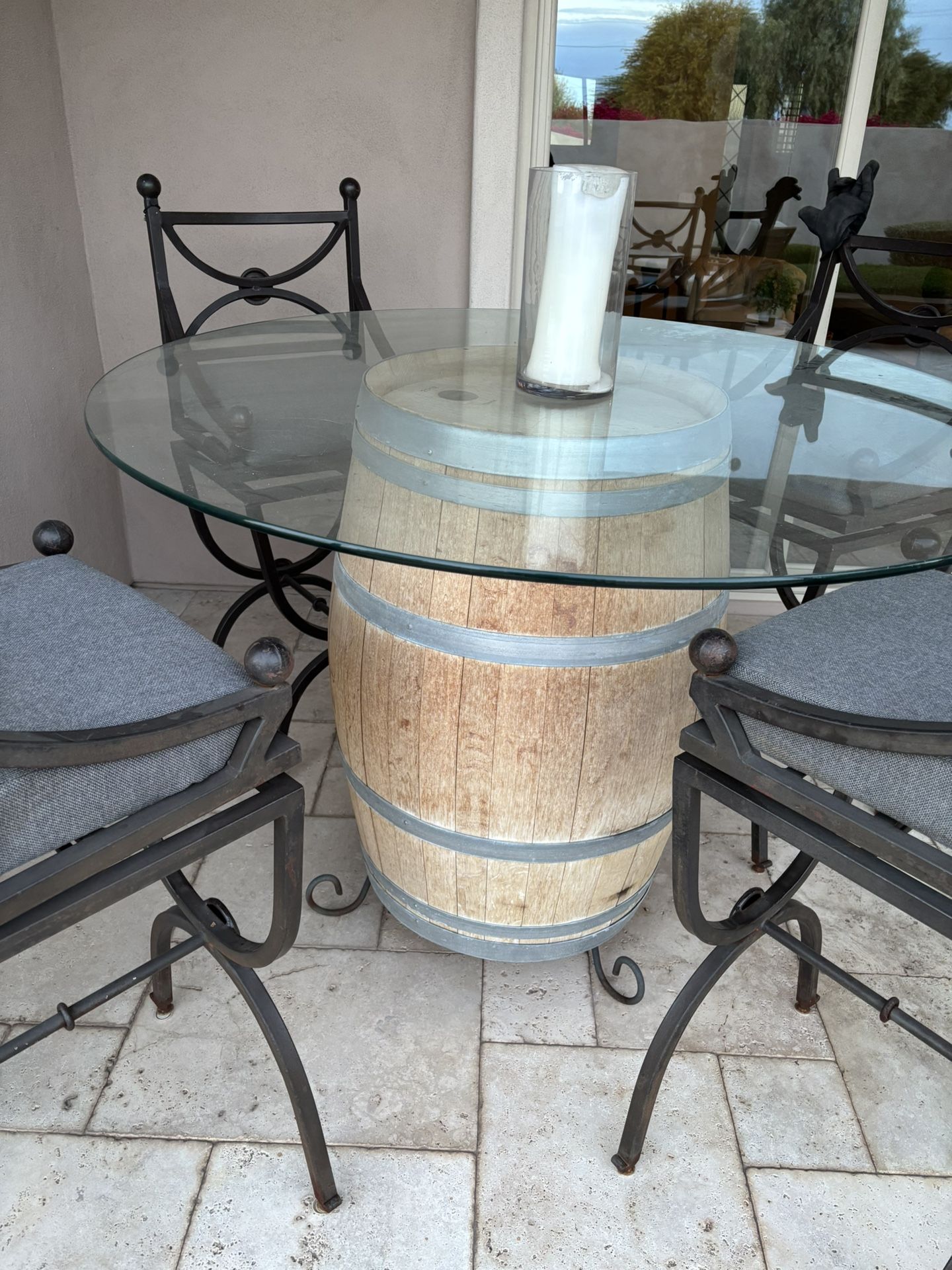 Wine Barrel Table