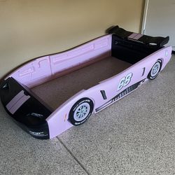 Pink Race Car Bed
