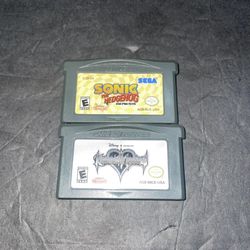 Nintendo Gameboy Advance  Video Game Bundle Sonic Kingdom Of Hearts 