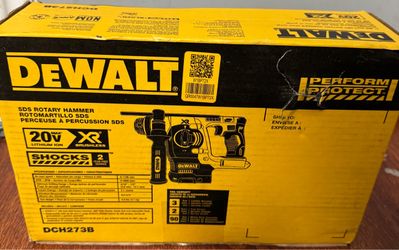 DEWALT 20V MAX XR Cordless Brushless 1 in. SDS Plus L-Shape Rotary Hammer (1ool Unly)