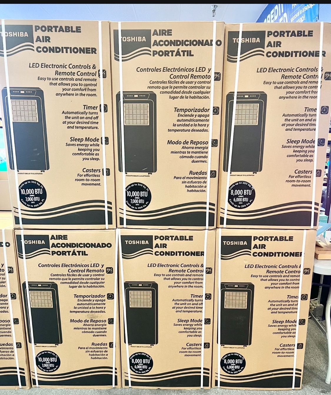 Portable ac Unit 10k BTU Cools 300sqft 6 Mo Th Warranty Free Delivery