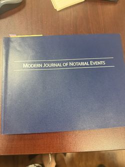 Notary Journal $15