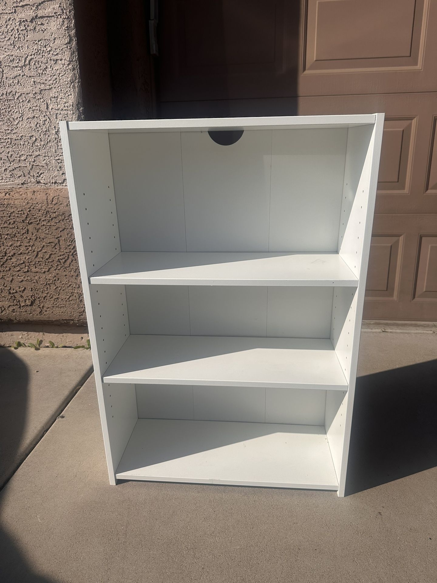 White Small 3 Shelf Bookcase
