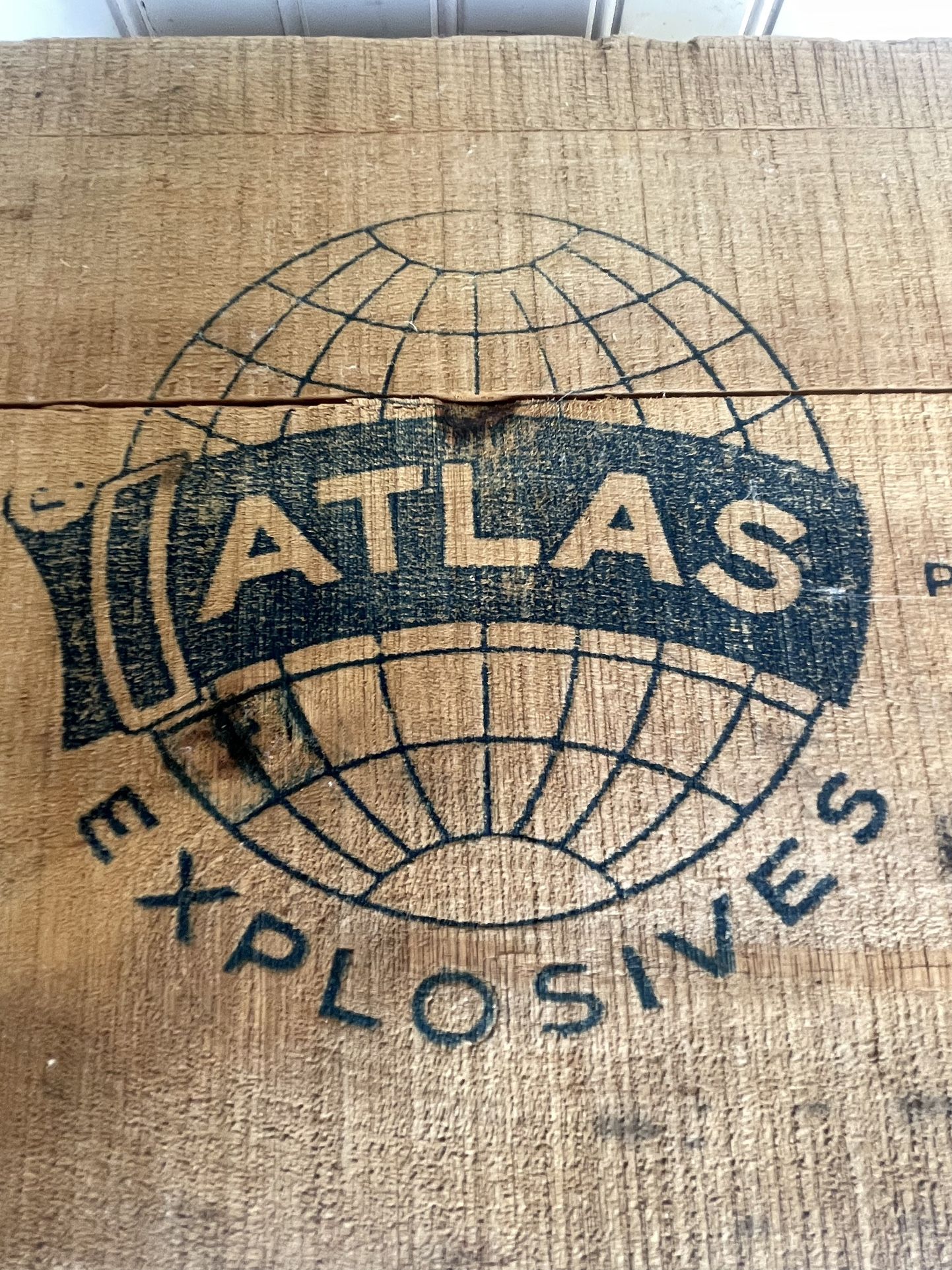 Antique Atlas Powder Company Box