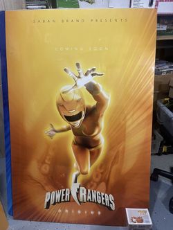 LARGE FOAM POSTER FROM UNRELEASED POWER RANGERS MOVIE