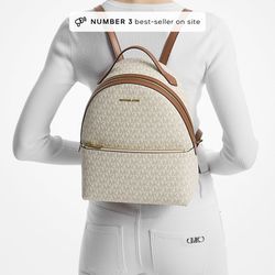 MK Sheila Medium Logo Backpack