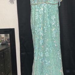 Aqua Prom Dress