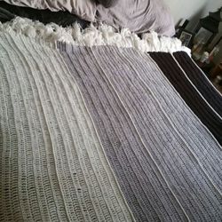 Gorgeous handmade crochet blanket