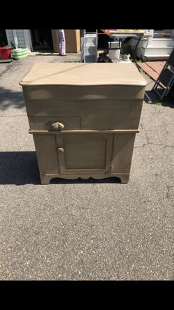 Antique dough bin.
