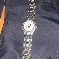 Micky Mouse Watch With  Stones. 