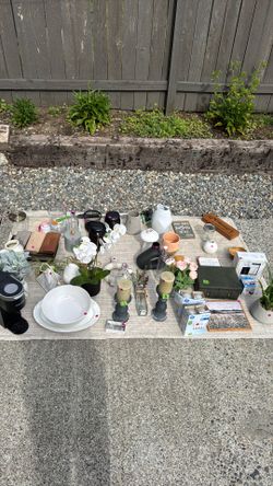 Shelf and table decor.
