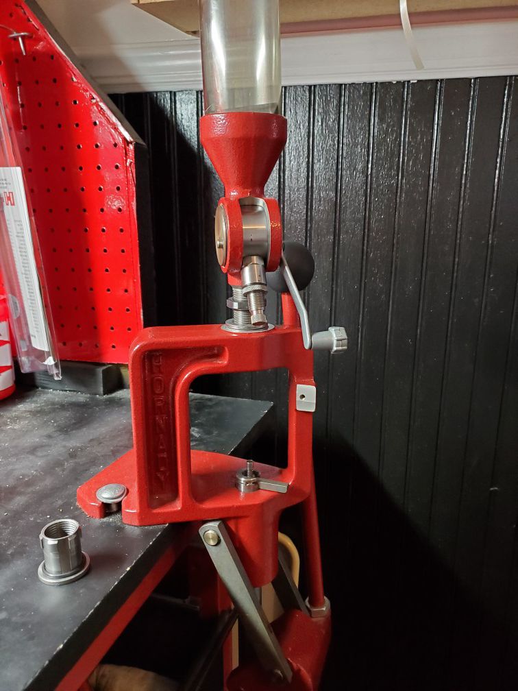 Hornady reloading press and powder dispenser