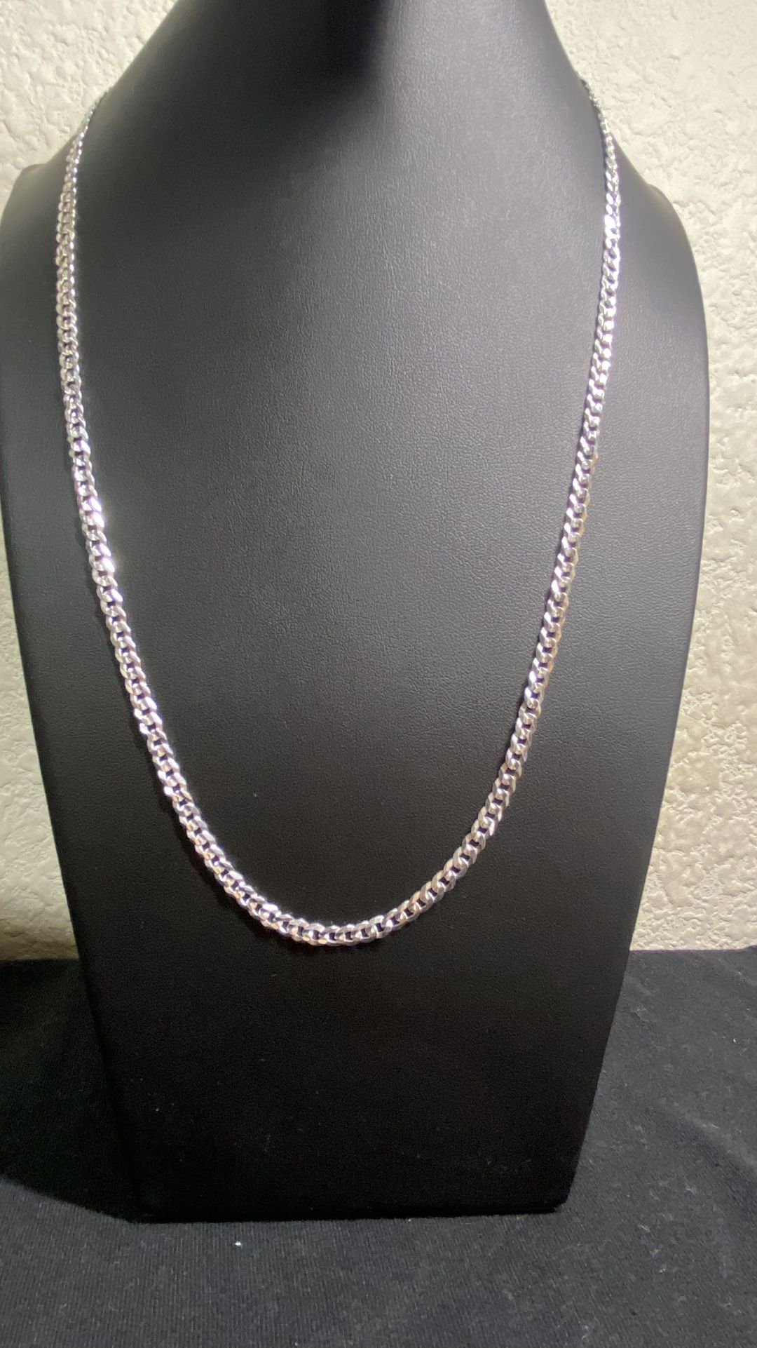 Silver Cuban Necklace