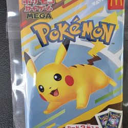 Pokemon Japanese McDonald's Promo Packs Pikachu New Mega 