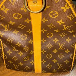 Louis Vuitton Monogram Keepall 55 Travel Bag Brown, M41414