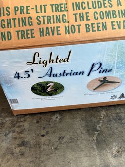 Lighted 4’5” Christmas Tree