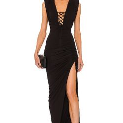 Michael Costello Long Koty Dress Black D