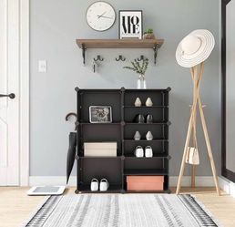 SONGMICS Cube Storage Organizer, Modular Cabinet Black