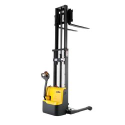 3300LBS 98” FULLY ELECTRIC STRADDLE PALLET LIFT STACKER ADJ FORKS