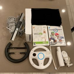 Nintendo Wii with Mario kart