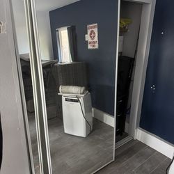 Sliding closet doors