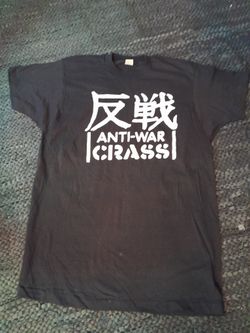 Crass Anti War Vintage Punk Rock Tee Shirt Xl 
