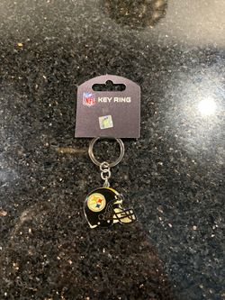 NFL Pittsburgh Steelers Helmet Keychain Durable Metal Vibrant Team Colors
