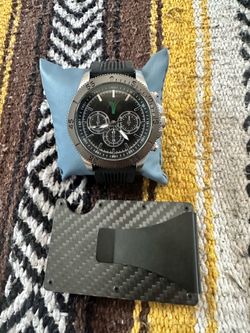 Men’s Chronograph Watch & Matching Wallet (Brand New)