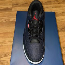Jordan 3 Retro Levi’s Indigo Size 12 New 