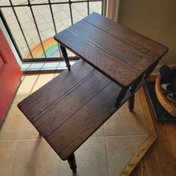 Vintage Two-Tiered Side Table