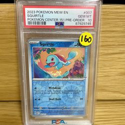 PSA 10 • Squirtle (STAMPED) • #007