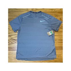 Nike Dri-FIT Miler Short Sleeve Running t-shirt Gray Men’s sz XL NEW!