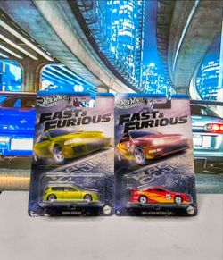 2025 Hot Wheels Silver Series F & F Honda Civic EG & 96 Acura integra both $20
