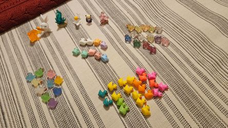 Acrylic ducks and animals 60 pack