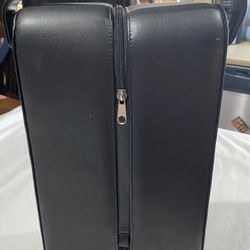 Black Wine Bottle Carrier Case 