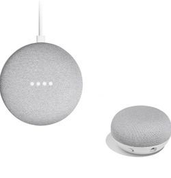 Google Home Mini 1st Gen H0A Smart Speaker In Chalk Gray W/ Original Power Adapter