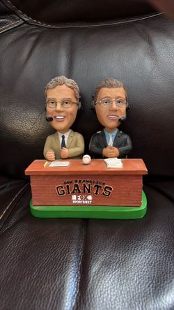 San Francisco Giants Kuip & Kruk Broadcasters Multicolor Plastic Bobblehead