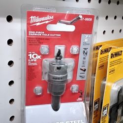 MILWAUKEE ONE- PIECE CARBIDE HOLE CUTTER 7"/ 8 STAINLESS STEEL