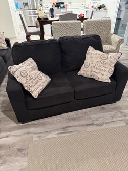 Sofa, love seat and chair