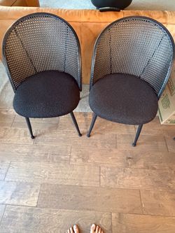 5 Black Side chairs