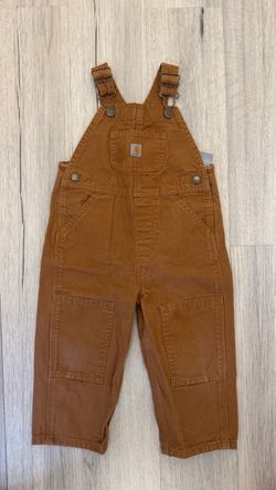Carhartt Kids Brown Canvas Bib Overalls