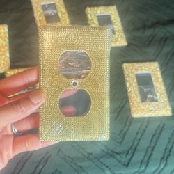 Gold Crystal Light Switch Covers – Glam Home Decor (Set)