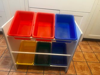 Kids Toy Storage Organizer with 6 Bins