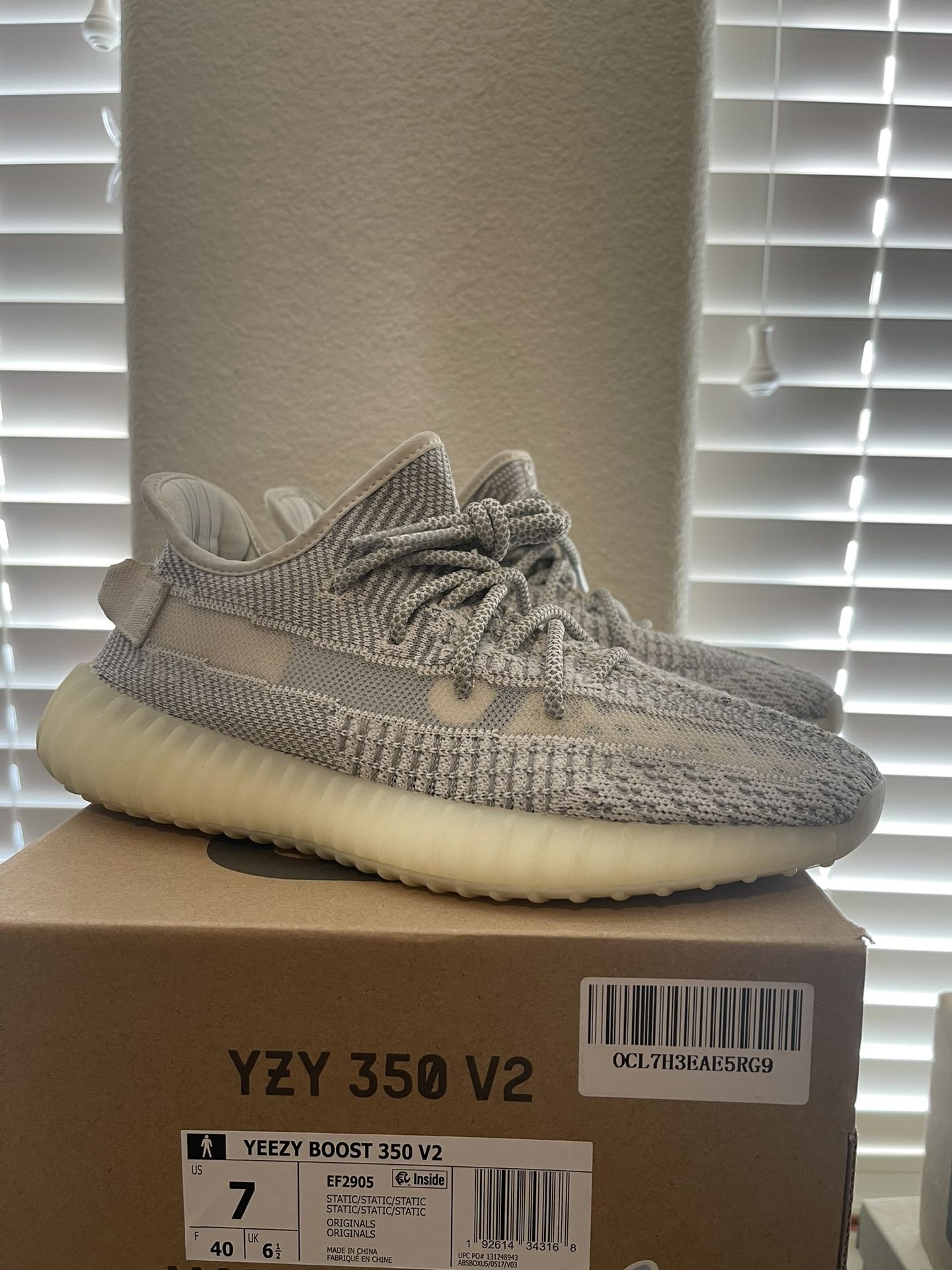Yeezy 350 Static Worn Size 7