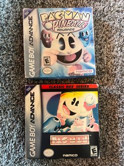 Pac-Man Pinball Advance & Classic NES (Nintendo Game Boy Advance, 2005) 2 Games
