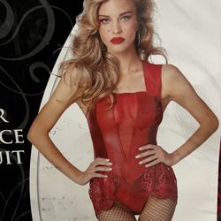 Red Leather and Lace Body